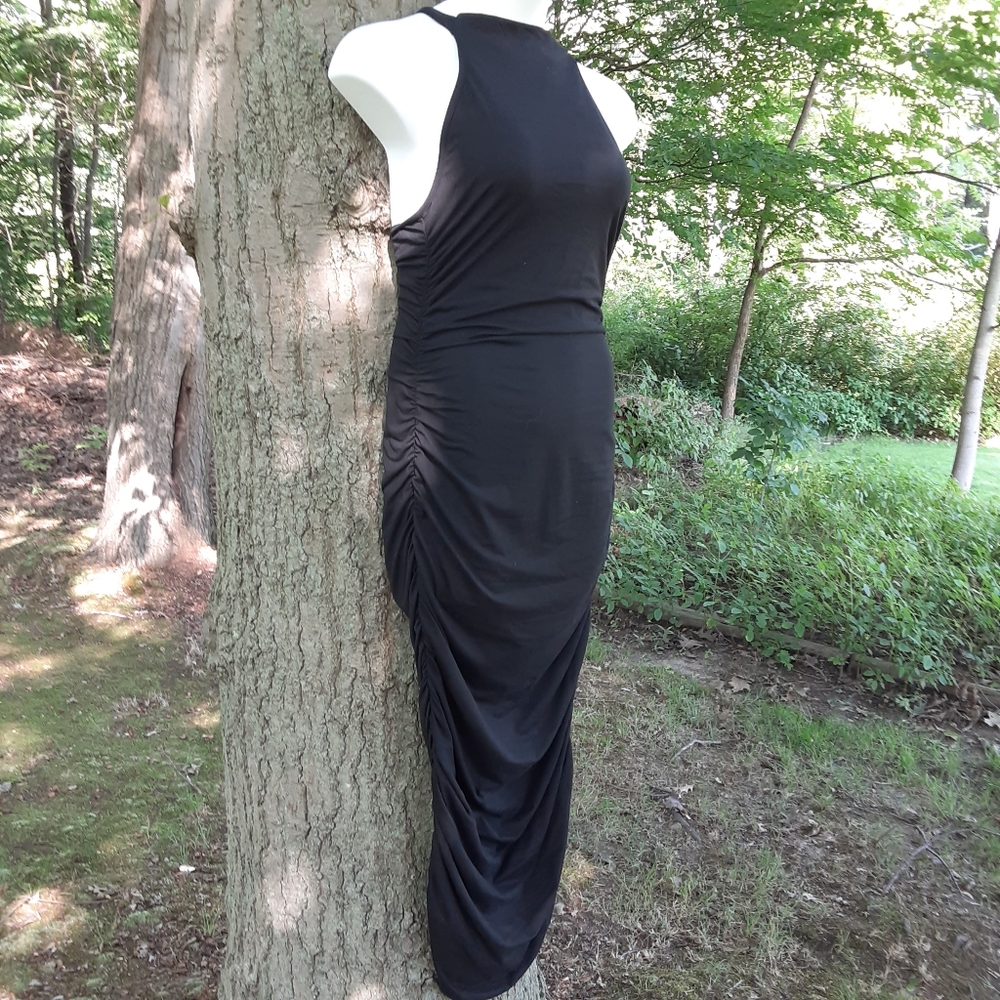 🖤 SHEIN L Halter pencil maxi dress nwot - Picture 4 of 5